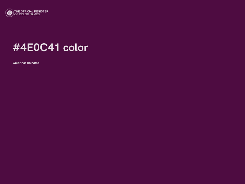 #4E0C41 color image