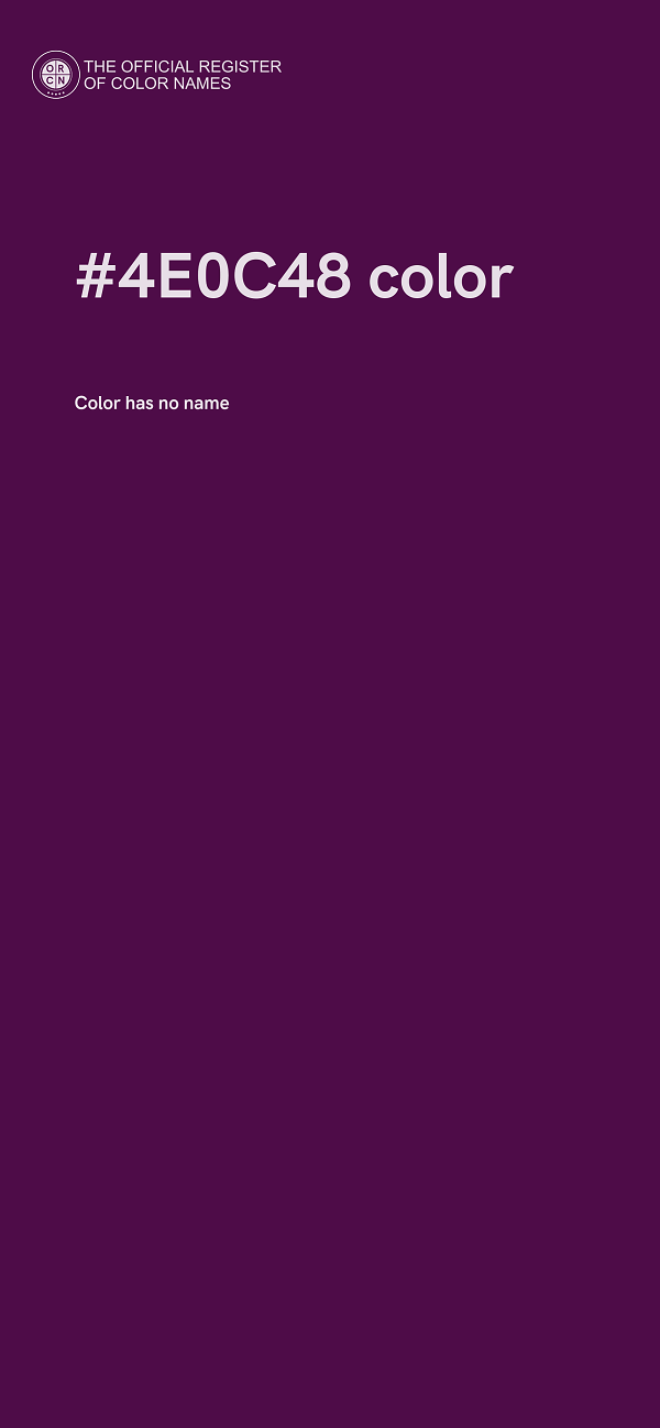#4E0C48 color image