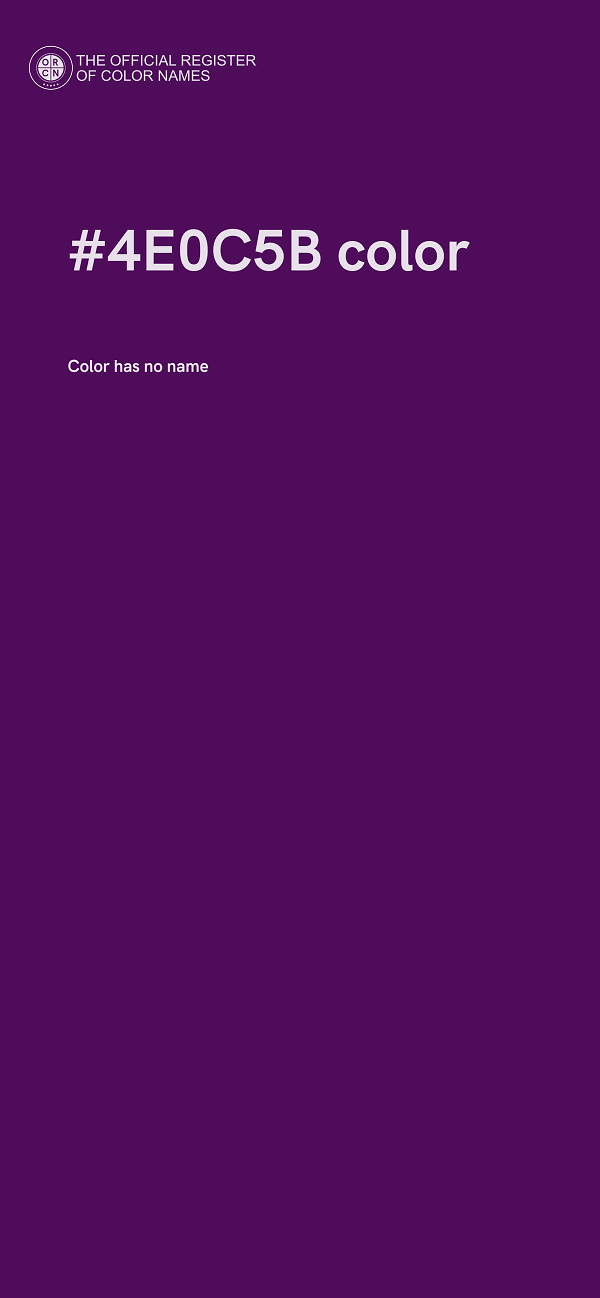 #4E0C5B color image