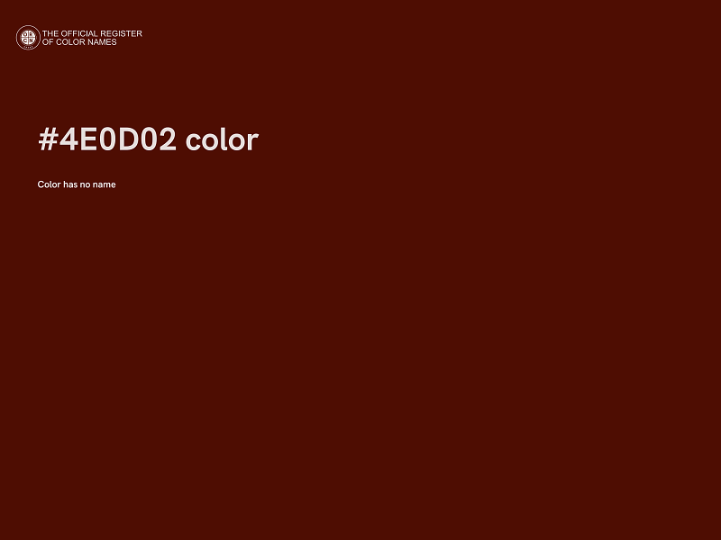 #4E0D02 color image