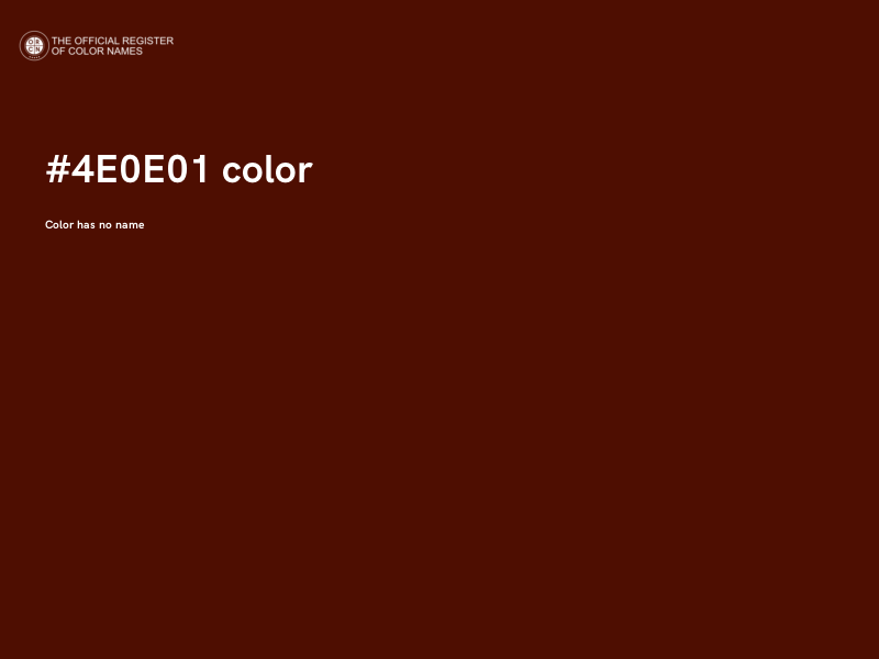 #4E0E01 color image