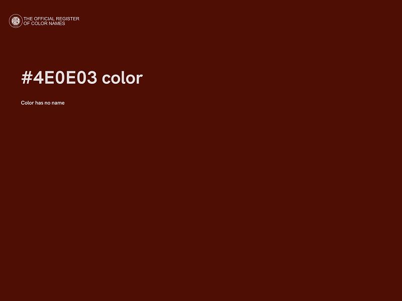#4E0E03 color image