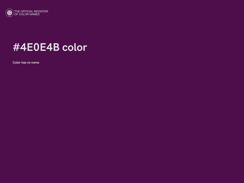 #4E0E4B color image