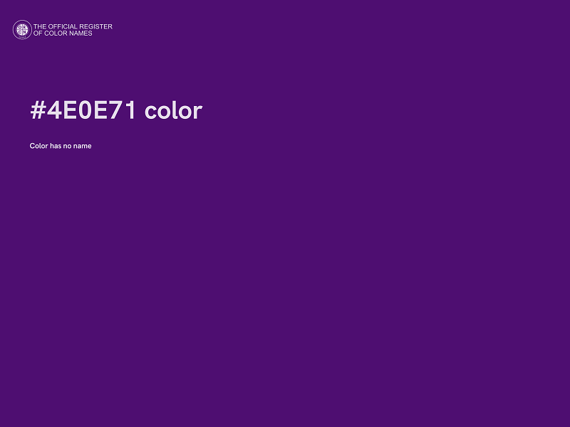 #4E0E71 color image