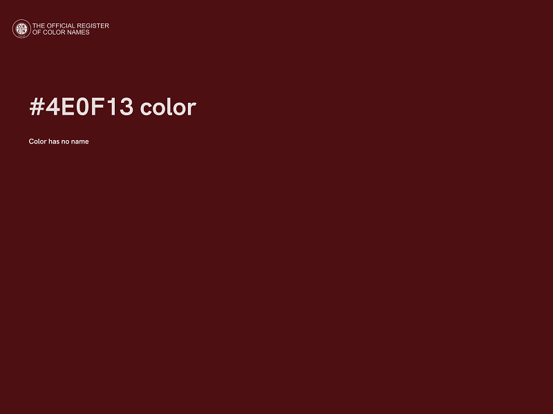 #4E0F13 color image