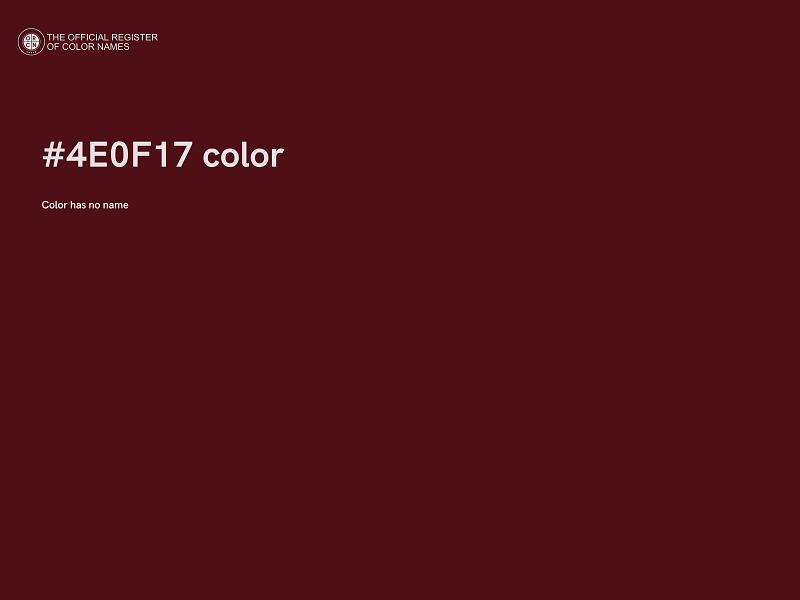 #4E0F17 color image