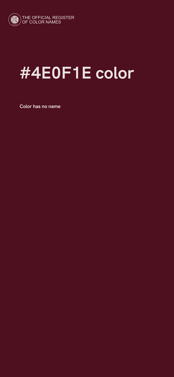 #4E0F1E color image