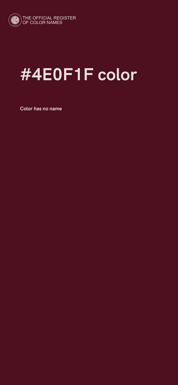 #4E0F1F color image