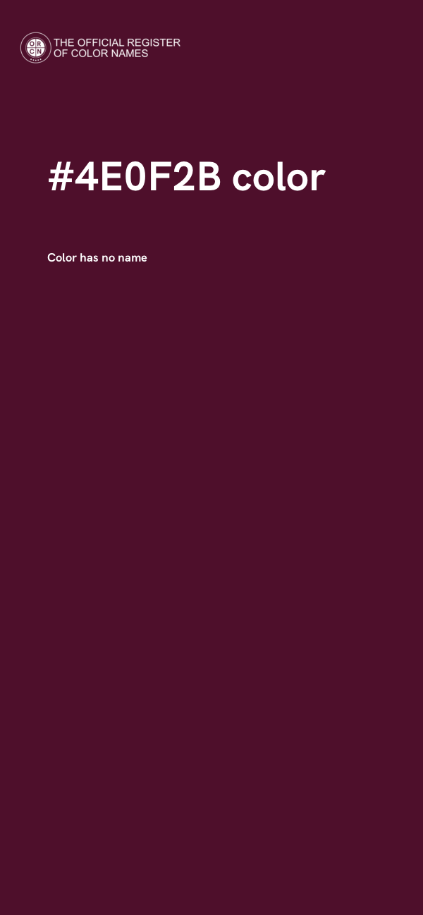 #4E0F2B color image