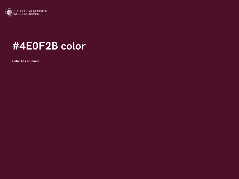 #4E0F2B color image