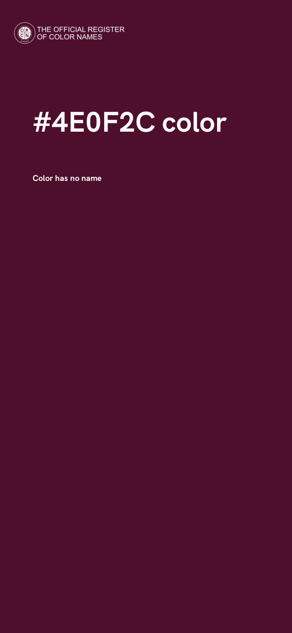 #4E0F2C color image