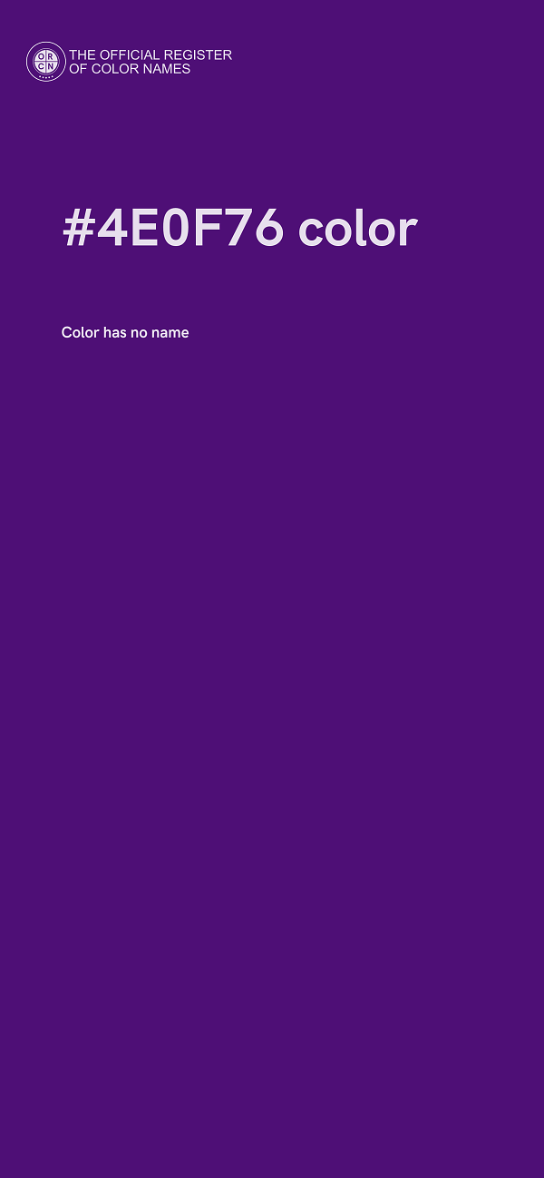 #4E0F76 color image