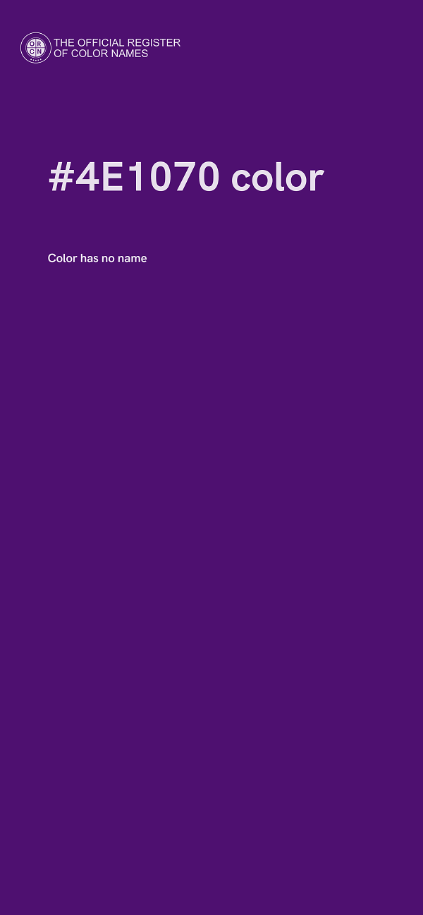 #4E1070 color image