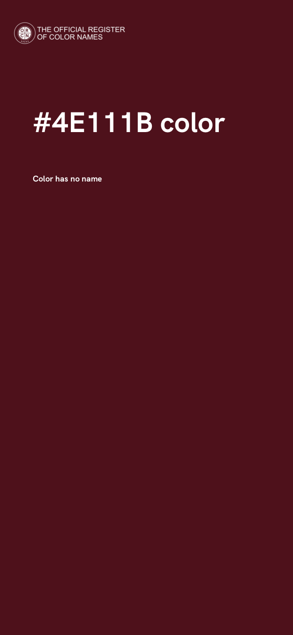 #4E111B color image