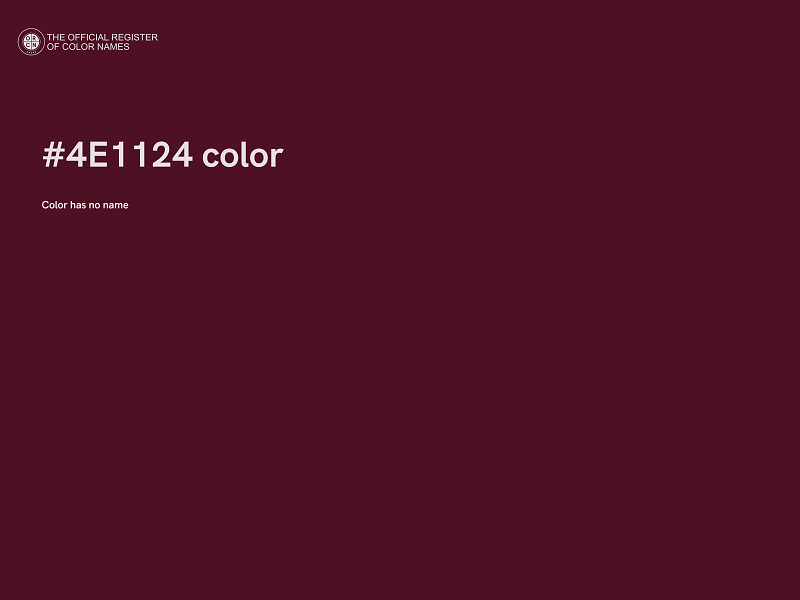 #4E1124 color image