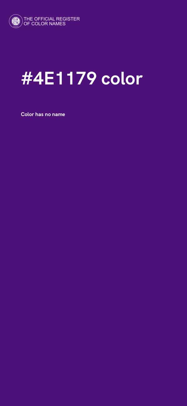 #4E1179 color image
