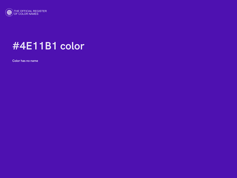 #4E11B1 color image