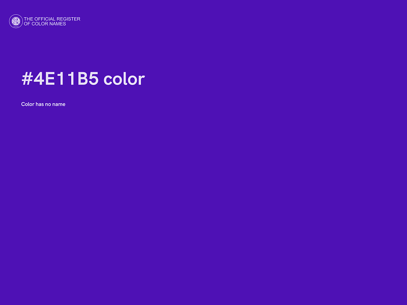 #4E11B5 color image