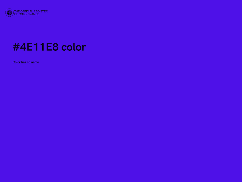#4E11E8 color image