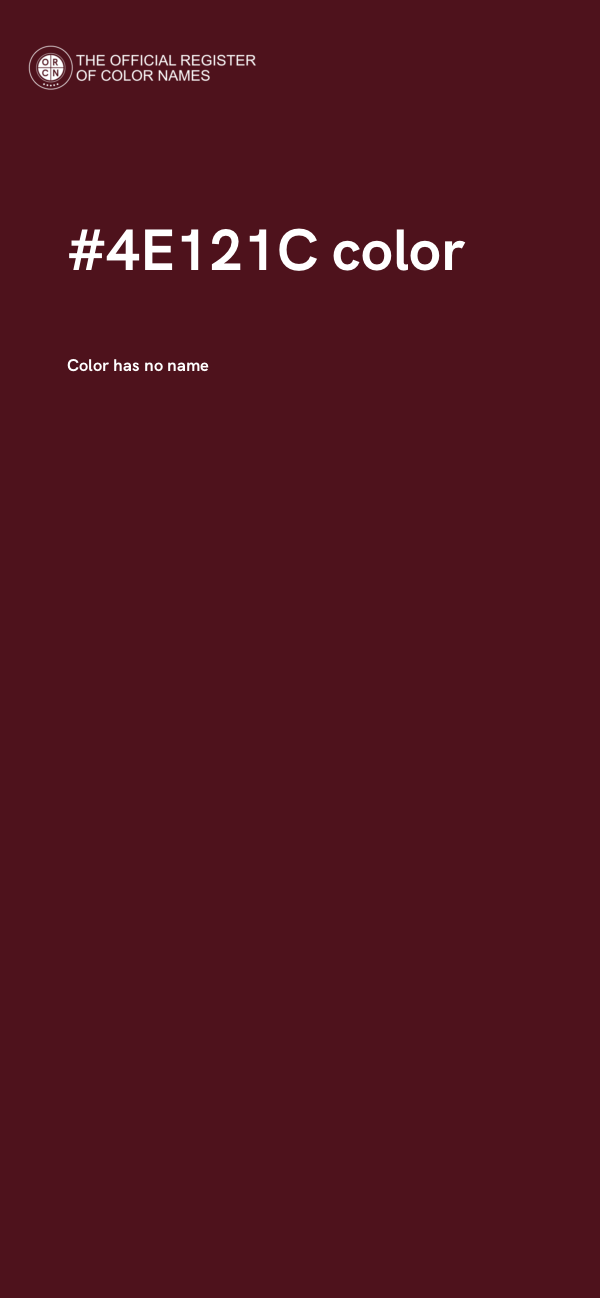 #4E121C color image