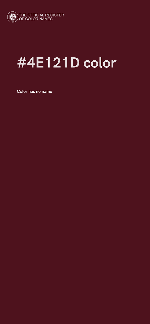 #4E121D color image