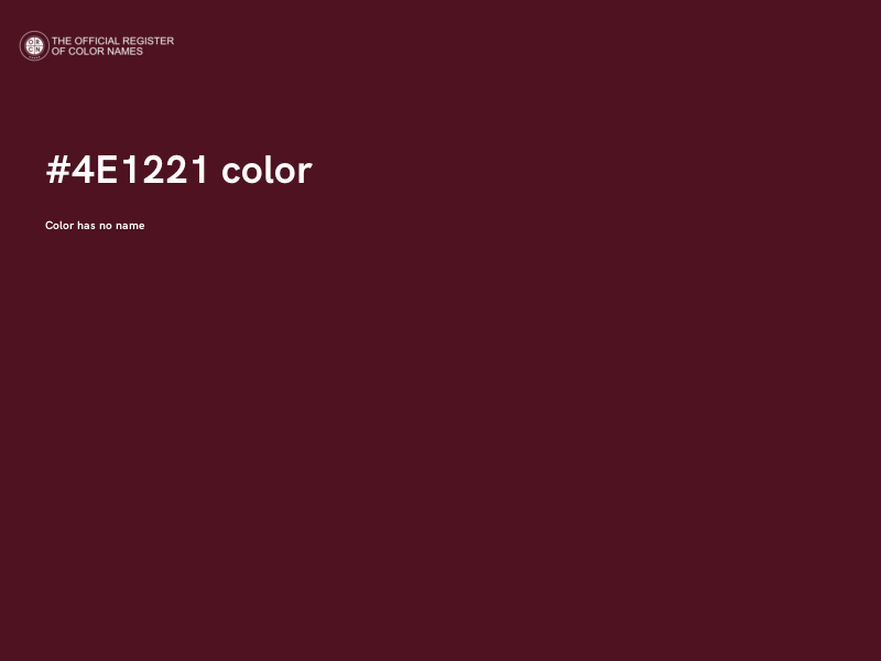 #4E1221 color image