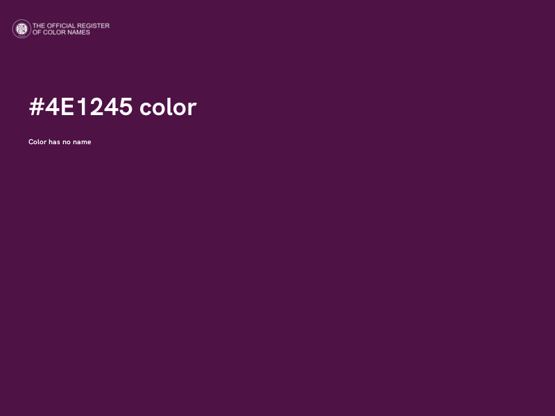 #4E1245 color image