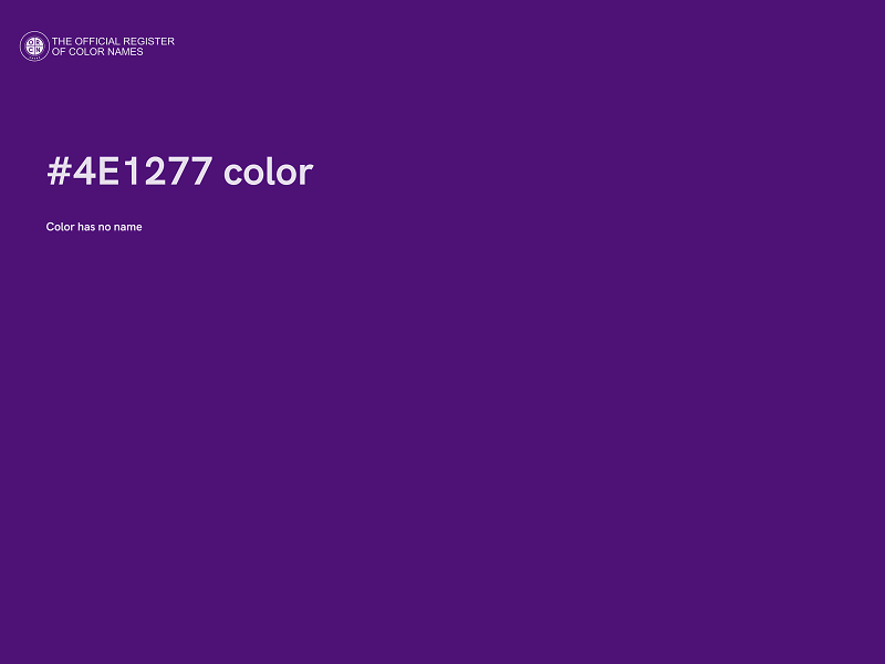 #4E1277 color image