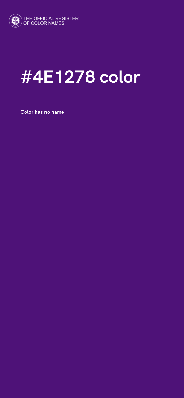 #4E1278 color image