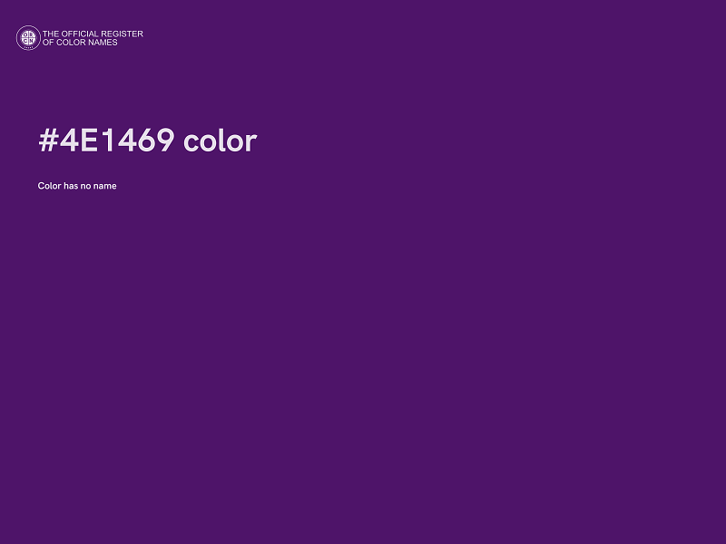 #4E1469 color image
