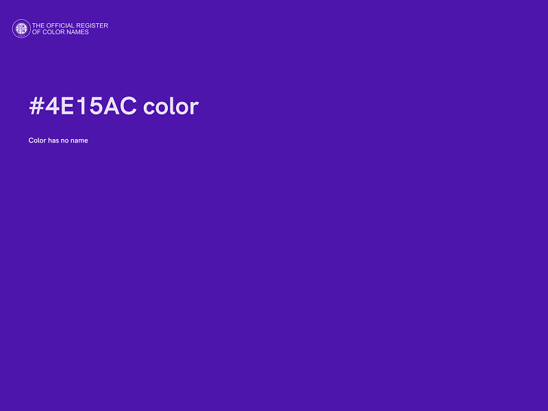 #4E15AC color image