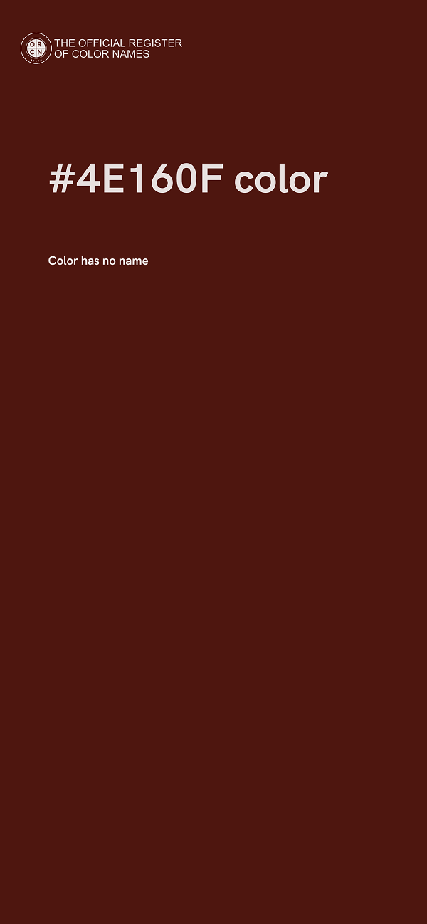 #4E160F color image