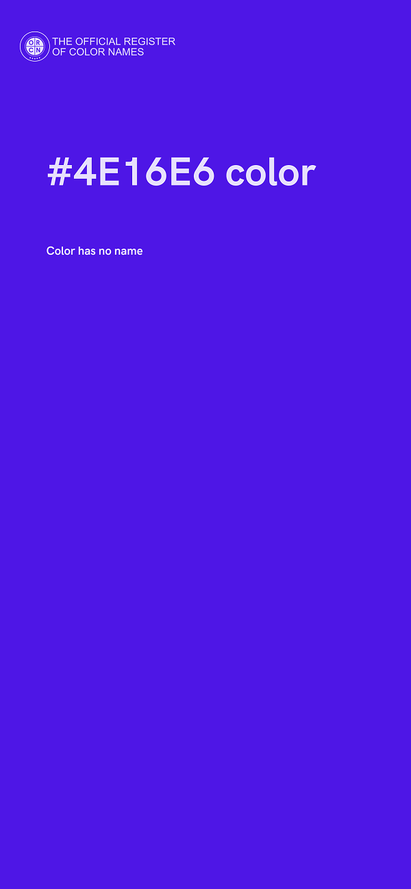 #4E16E6 color image