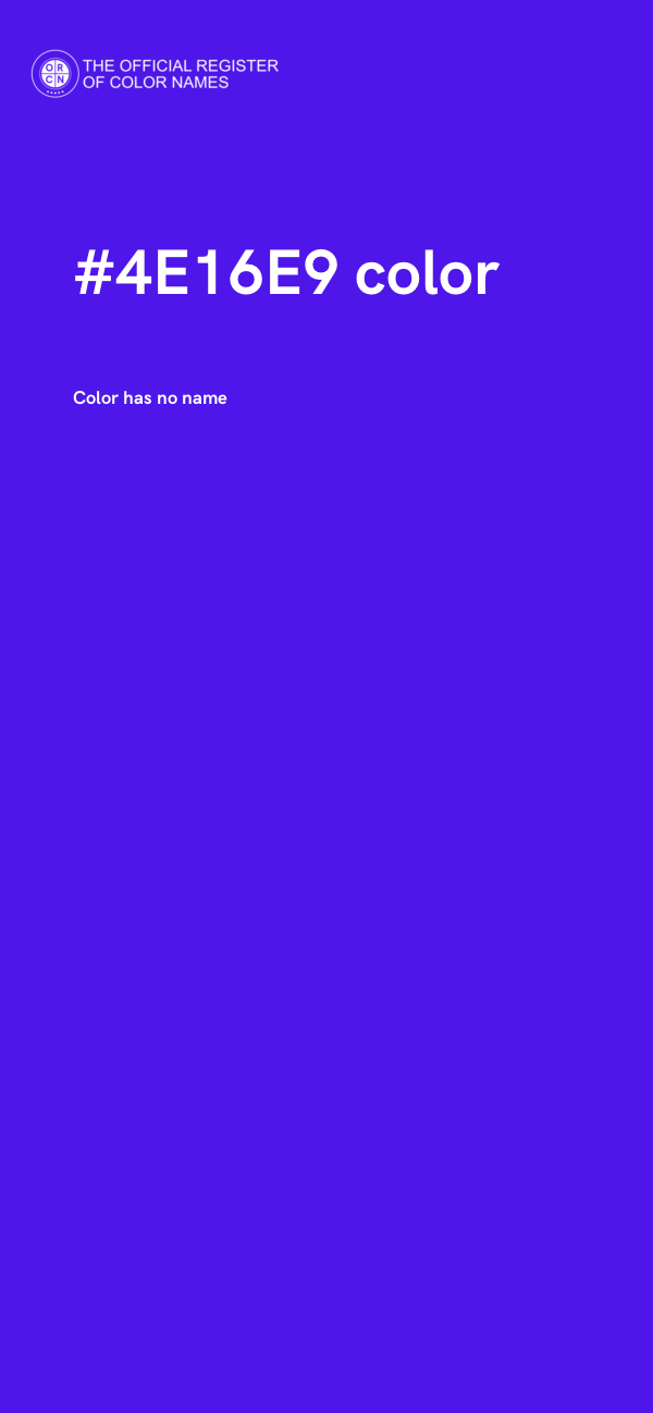 #4E16E9 color image