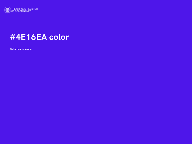 #4E16EA color image