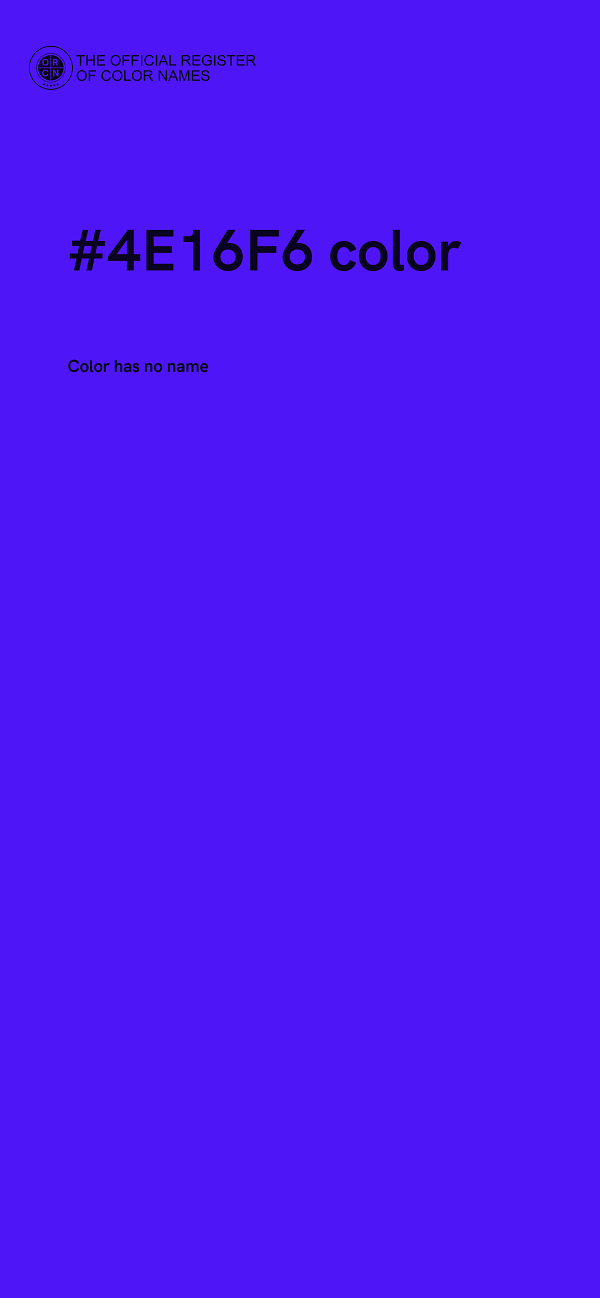 #4E16F6 color image