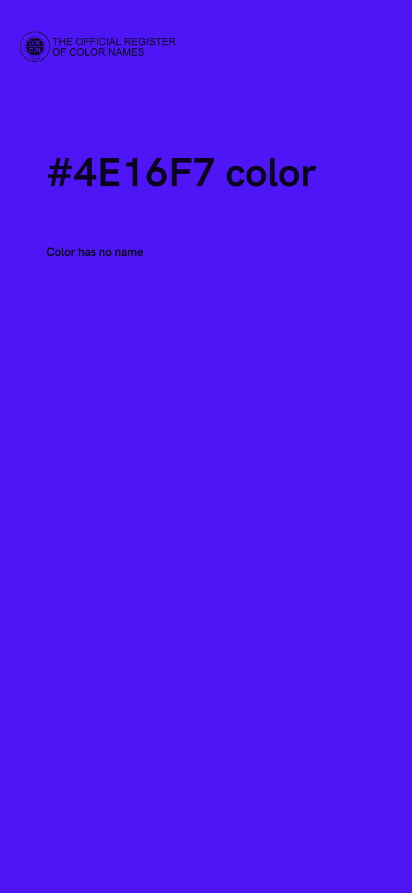#4E16F7 color image