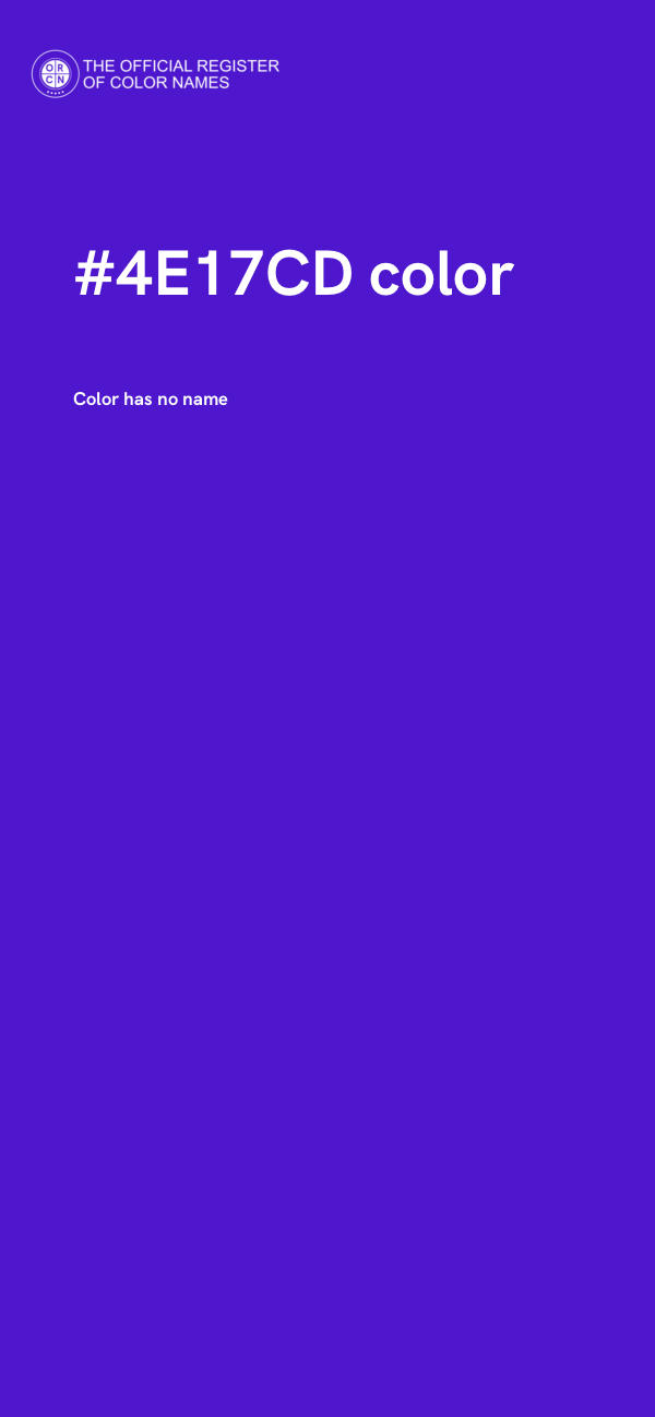 #4E17CD color image