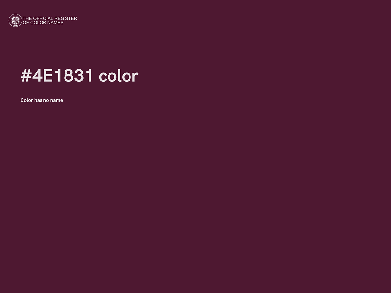 #4E1831 color image