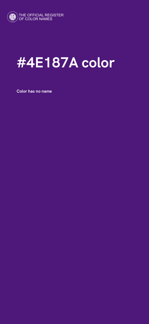 #4E187A color image