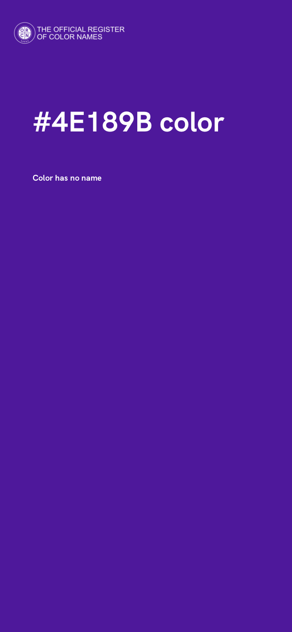 #4E189B color image