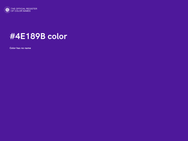 #4E189B color image