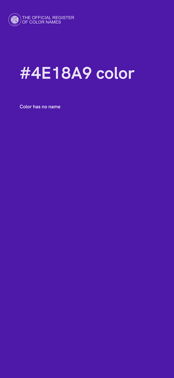 #4E18A9 color image
