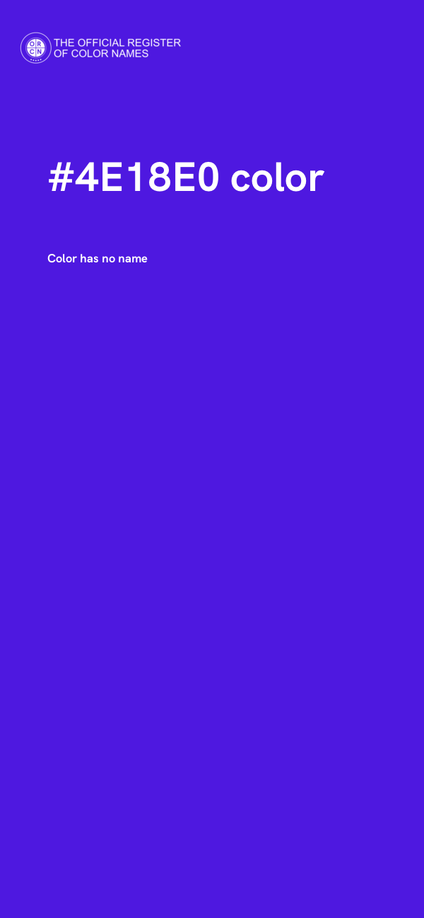 #4E18E0 color image