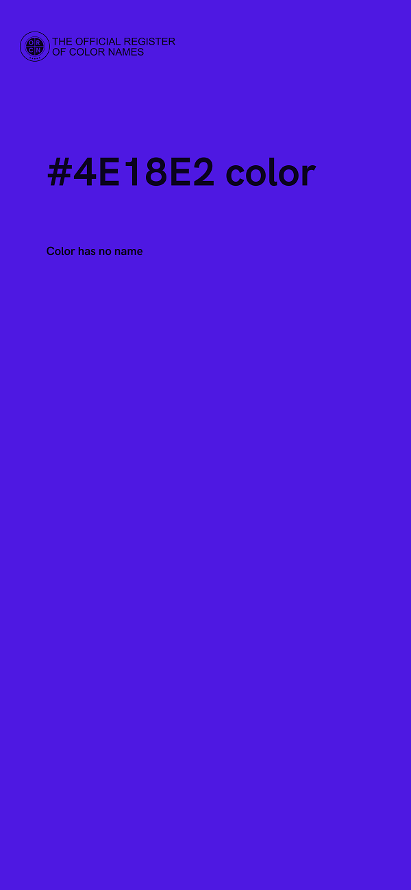 #4E18E2 color image