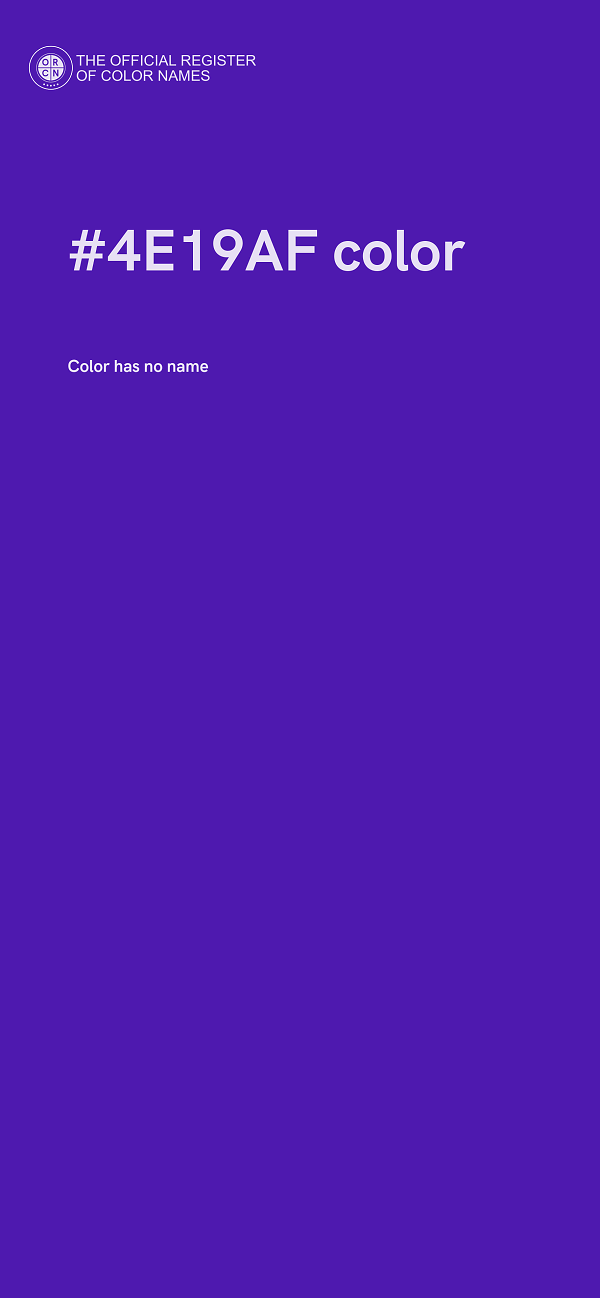 #4E19AF color image