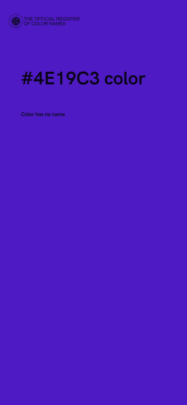 #4E19C3 color image