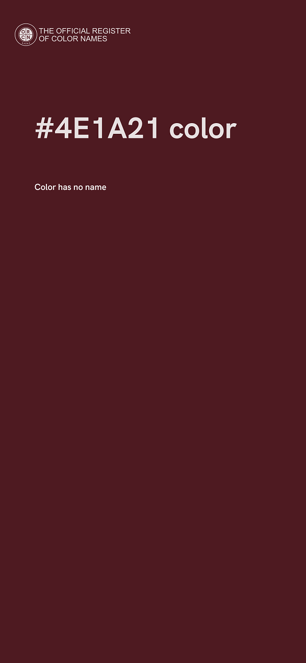 #4E1A21 color image