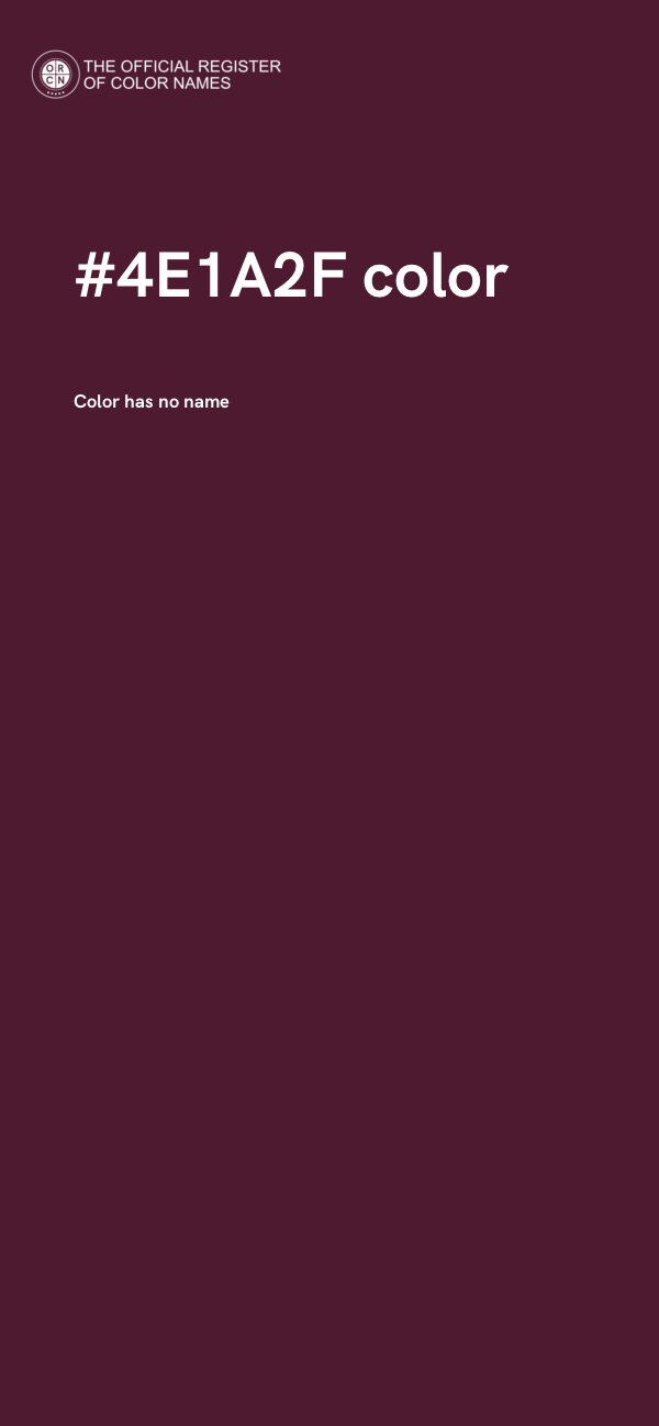#4E1A2F color image