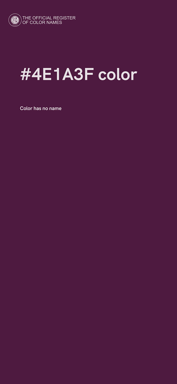 #4E1A3F color image